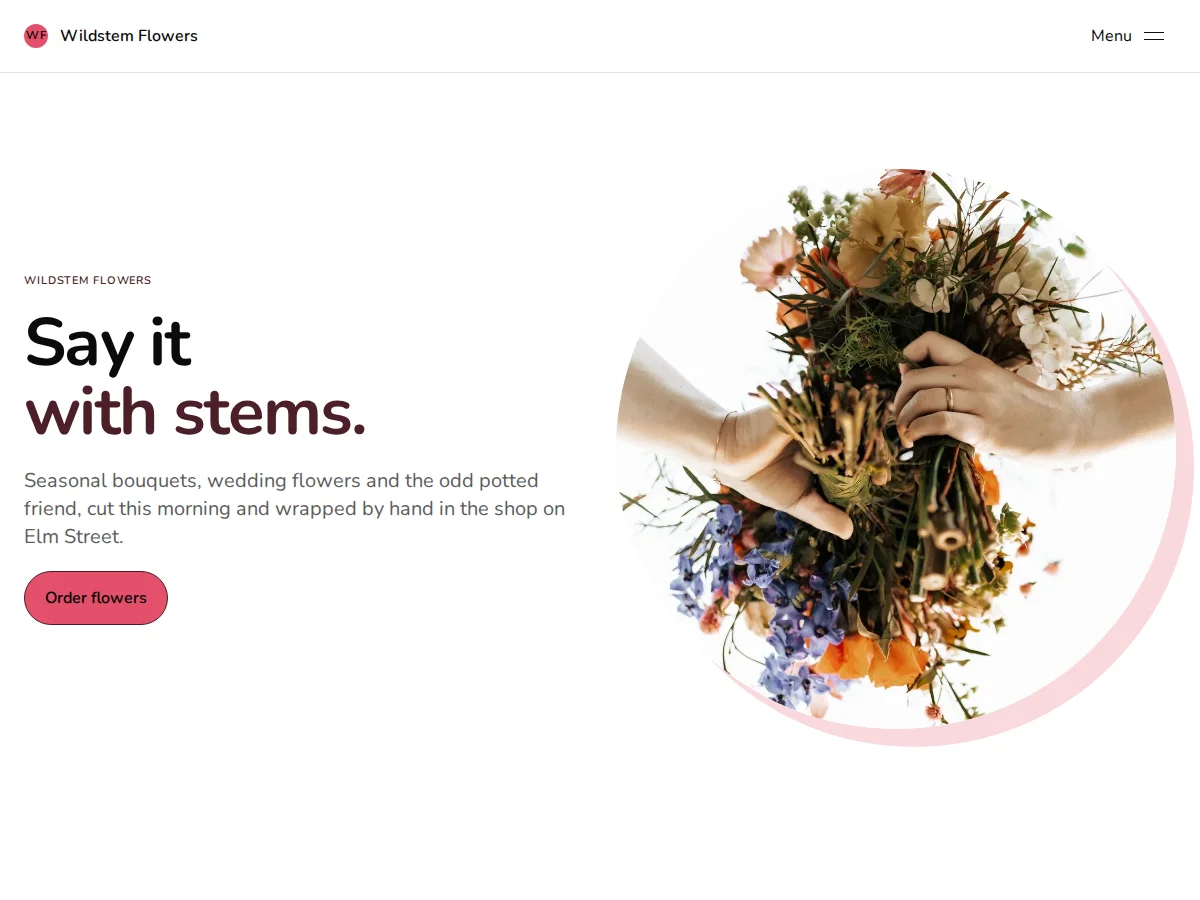 Bloom website design