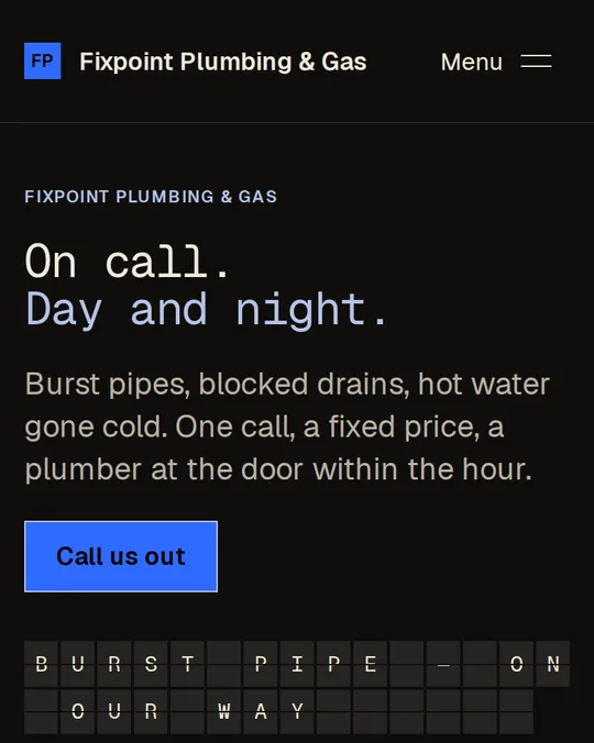 The Dispatch website design on a phone